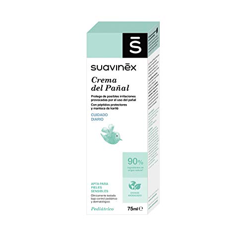 Suavinex Crema del Pañal para Bebés para Pieles Sensibles, 75ml