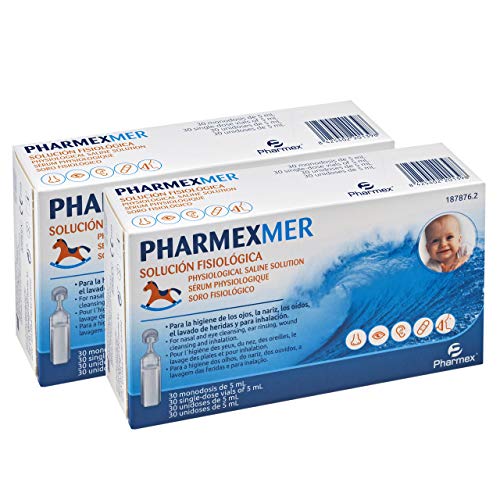 Suero fisiológico Pharmexmer Monodosis Suero Fisiológico 30 unidades 5 ml | 2 Cajas