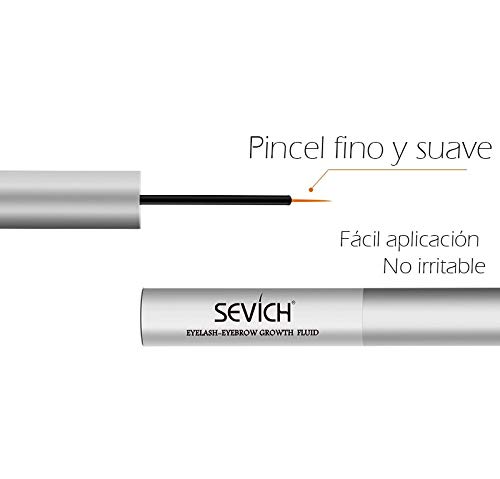 Suero Fortalecedor y Activador del Crecimiento para Pestañas y Cejas - 100% Natural, con Acido Hialurónico (7gr.)