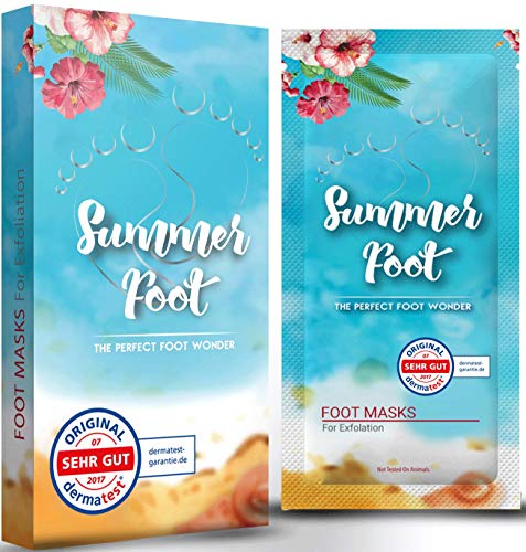 Summer Foot mascarilla exfoliación de pies, elimina callos, cutículas y piel muerta, exfoliante e hidratante, máscara peel off, calcetines exfoliantes de pies, foot peeling mask, peeling pies