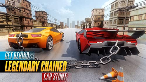 Super Chained Cars Speed ​​Racing 3d: Extreme Airborne City Traffric Crashing Muscle Car Real Driver Driving Challange Carrera fuera de Chained Break Impossible Free for Kids Race Pro Simulator