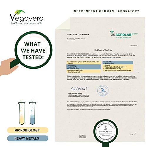 Suplemento Menopausia Vegavero® | Lúpulo + Aceite de Onagra + Salvia + Manzanilla + Melisa | 120 Cápsulas | Sofocos + Sudoración + Dolor de Cabeza | Sin Aditivos | Para Mujer | Meno Pro Complex