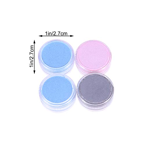 SUPVOX 16 piezas en polvo brillo maquillaje brillo polvo cosmético pigmento para DIY sombra de ojos bombas de baño jabones color aleatorio