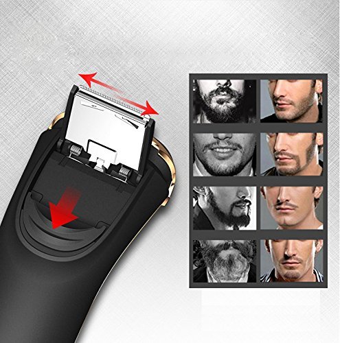 SweetLF Afeitadora Eléctrica Rotativa Uso en Húmedo y Seco para Hombre con Cortapatillas Desplegable Máquina de Afeitar Recargable Afeitadora con Cable USB Android de Carga