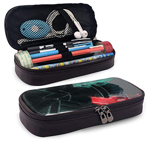 Sword Art Online - Estuche de piel con cremallera duradera para papelería y otros suministros escolares