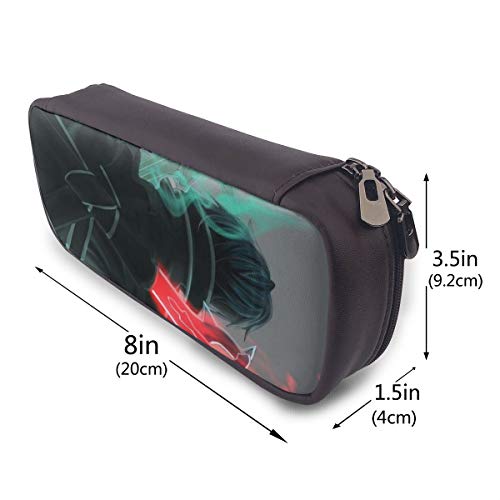 Sword Art Online - Estuche de piel con cremallera duradera para papelería y otros suministros escolares