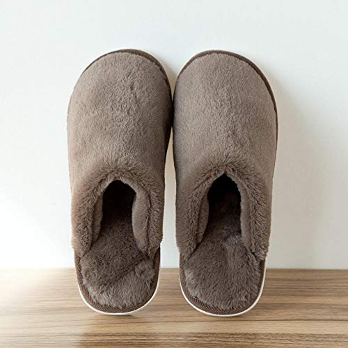 SWX-FlipFlop Zapatillas de casa de algodón Zapatillas de casa de Orejas pequeñas de algodón Zapatillas de Pareja Masculinas Rosa 36/37