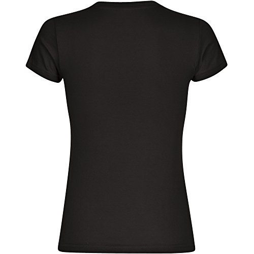 T-Shirt cuello redondo manga corta sólo donde maike dice también es maike dentro para mujer talla S hasta 2XL Negro negro Talla:xx-large