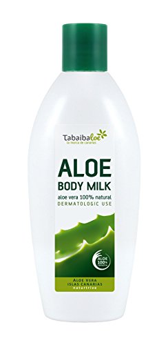 TABAIBA Body Milk Aloe Vera, Crema hidratante de Aloe Vera, 250 ml