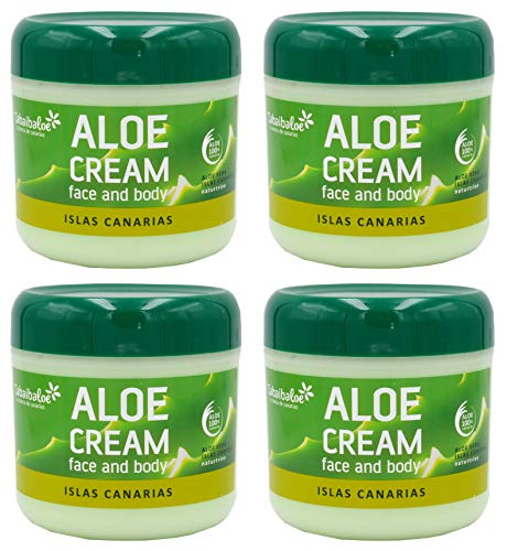 Tabaiba Crema Facial y Corporal Aloe Vera - 300 ml x 4 unidades