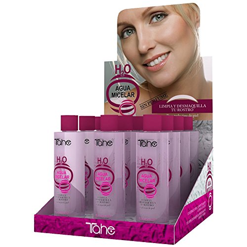 Tahe Agua Micelar H2O Desmaquillante para Rostro y Ojos Todo Tipo de Piel sin Aclarado sin Alcohol sin Perfume, 300 ml