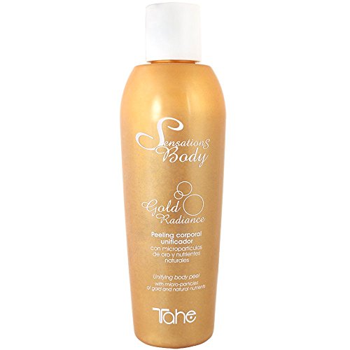 Tahe Sensations Body Gold Radiance Pack Peeling Corporal Unificador 200 ml + Oro Líquido Iluminador 200 ml