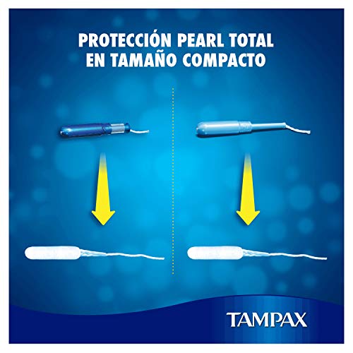 Tampax Compak Pearl Super Con Aplicador, Tampón Comodo, Protección Y Discreción, 16 Unidades