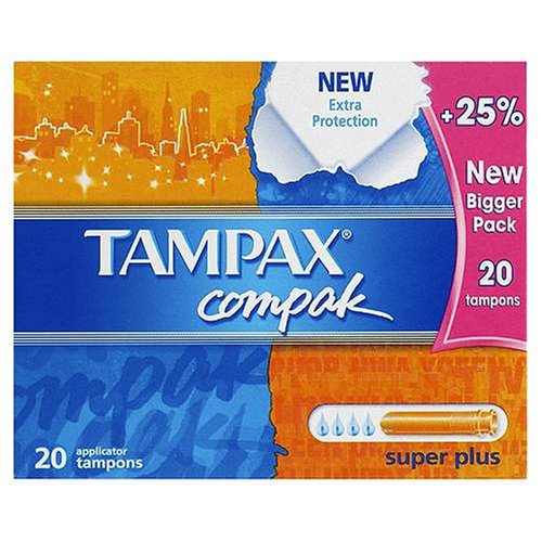 Tampax Compak tampones super plus 20 unidades