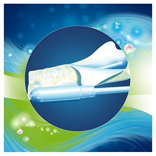 Tampax Pearl Super aplicador tampones, pack de 4, 18-count