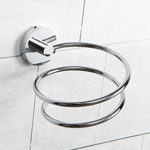TAPCET Soporte para secador de Pelo sin rastros, Gancho de Pared para Fijar el secador de Pelo sin Taladro (Trompeta)