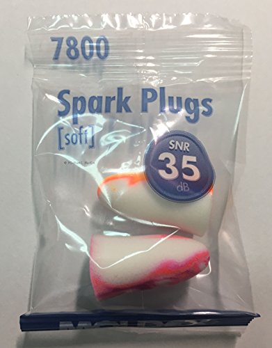 Tapones para los oídos SNR 35 dB, Moldex Soft Sparkplugs 7800, 30 pares de wadle-shop®