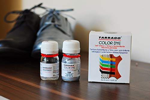 Tarrago | Self Shine Color Dye 25 ml | Tintura Autobrillante para Zapatos y Accesorios | Cubre Rozaduras y Desgastes del Calzado