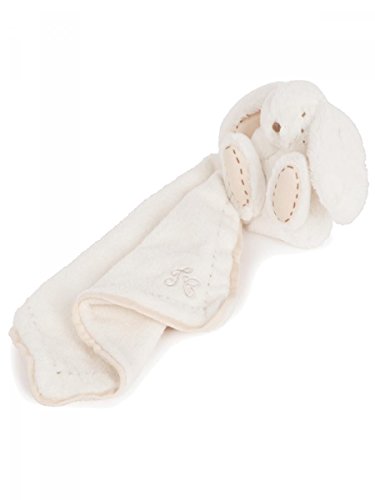 TARTINE ET CHOCOLAT - Doudou Lapin blanc ivoire 24 X 24 cm bébé garçon Tartine et Chocolat