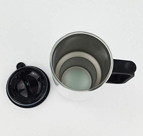 Taza de viaje, tazas de vacío de vaso,Car Cup Man Playing Saxophone Personalized Travel Coffee Blank Mug Car Coffee/Tea Mug Cup With Handle 400ML