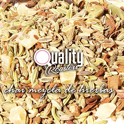 Té Chai. Chai Mezcla de Hierbas. Con regaliz, trozos de canela, hinojo, anís. jengibre, clavo y cardamomo. No aromatizado. Diurético. Antioxidante. 100 gramos