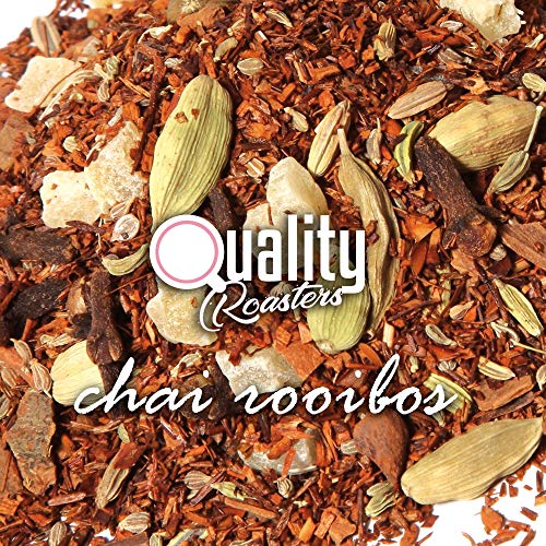 Té Chai. Chai Rooibos. Blend. Con Rooibos Super Grade (54%), anís, clavo, cardamomo, hinojo, trozos de canela y jengibre. No aromatizado. Antioxidante. Diurético. 100 gramos