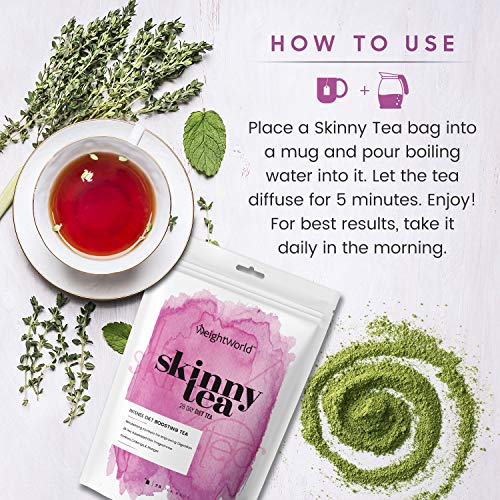 Té Quemagrasas Potente Para Adelgazar, Fórmula Detox de 28 días - Infusión Detox Natural Adelgazante, Con Té Verde, Moringa y Jengibre, Saciante del Apetito, Acelera Metabolismo, 100% Natural