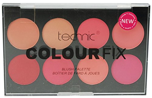 Technic Color Fix Blush Palette, 3,5 g, Paquete de 8