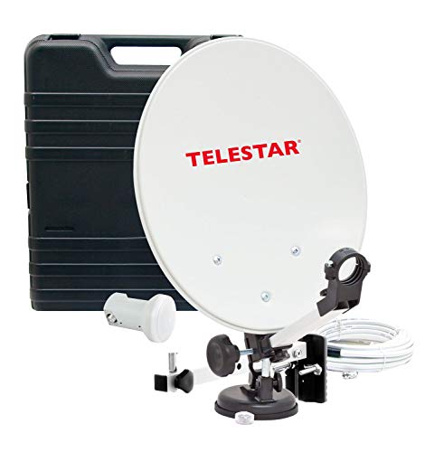 Telestar Camping 35 - Parabólica (diámetro 13.7", LNB, 0.1 dB), color blanco