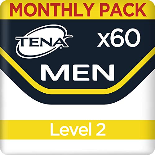 TENA Men Protector Nivel 2, Compresas Incontinencia Hombre - 60 Unidades (6x10)