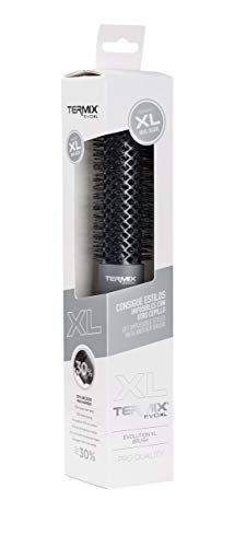 Termix Evolution XL Ø28- Nuevo cepillo térmico redondo de Termix, 3 cm más largo, que reduce el tiempo del secado, fibras ionizadas y tubo anti-adherente. Disponible en 5 diámetros y en formato Pack.