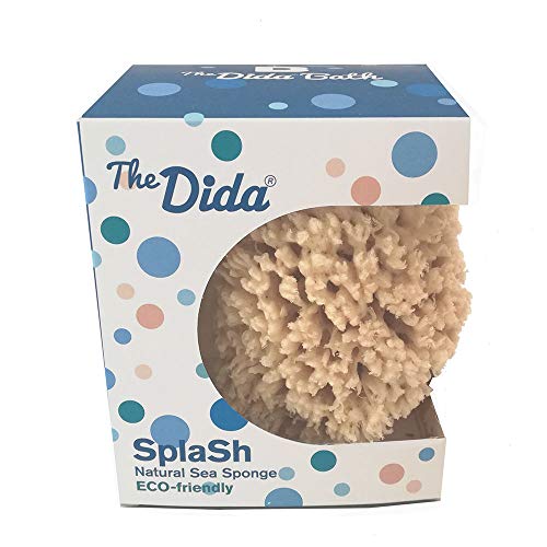 The Dida World Bath Splash - Esponja Marina, diámetro 10 cm, color Natural