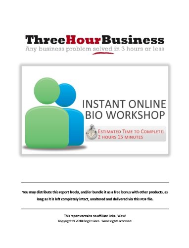 The Instant Online Bio Workshop (English Edition)