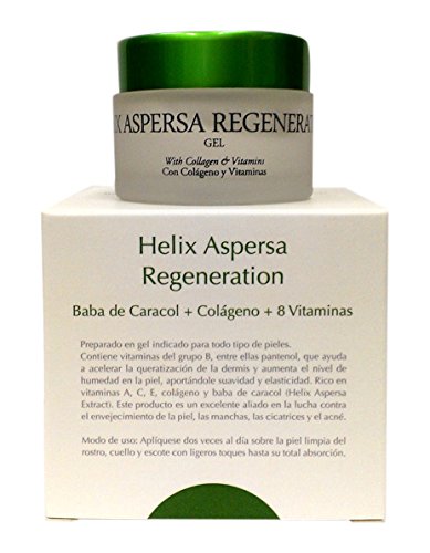 Thermal Teide Helix Aspersa - Crema para regeneración, baba de caracol + colágeno + 8 vitaminas, 50 ml