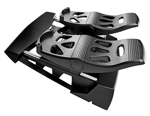Thrustmaster T.Flight Rudder Pedals - PC / PS4 - Dos Pedales de Freno diferencial Grandes - Compatible con Todos losjoysticks del Mercado