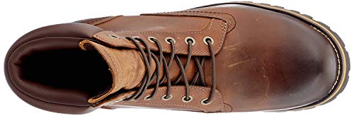 Timberland Rugged 6 Inch Plain Toe Waterproof, Botas Hombre, Marrón (MD Brown Full Grain), 42 EU