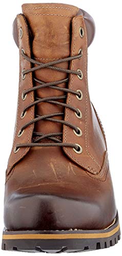 Timberland Rugged 6 Inch Plain Toe Waterproof, Botas Hombre, Marrón (MD Brown Full Grain), 42 EU