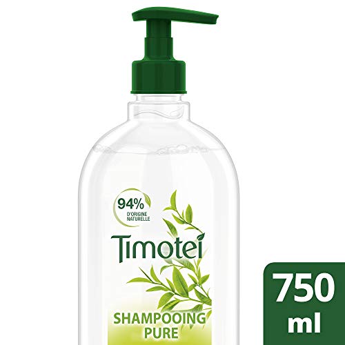 Timotei Shampoing Femme Huiles Précieuses, Huiles d'Argan Bio et d'Amande, Extrait de Fleur de Jasmin, Idéal Pour les cheveux secs et ternes, 750ml