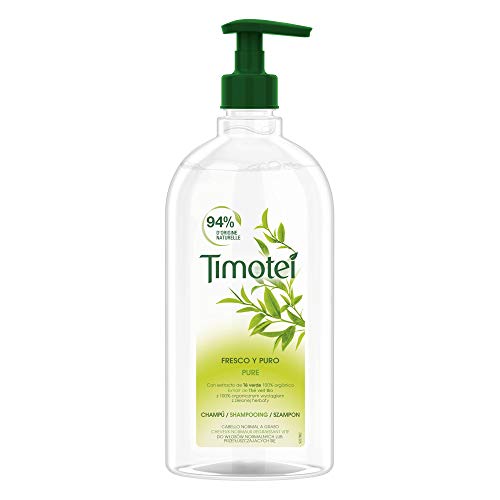 Timotei Shampoing Femme Huiles Précieuses, Huiles d'Argan Bio et d'Amande, Extrait de Fleur de Jasmin, Idéal Pour les cheveux secs et ternes, 750ml