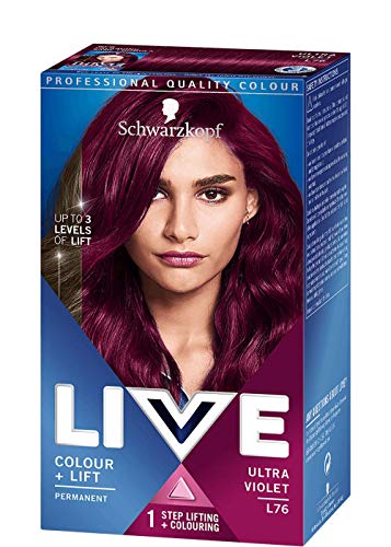 Tinte Schwarzkopf LIVE Color XXL Luminance L76 Ultra violeta