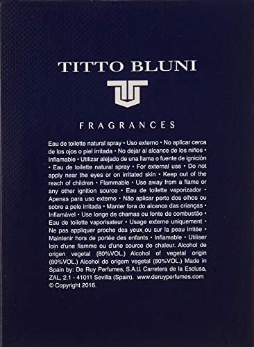 Titto Bluni Acqua Blu Uomo Eau de Toilette Natural Spray 75ml