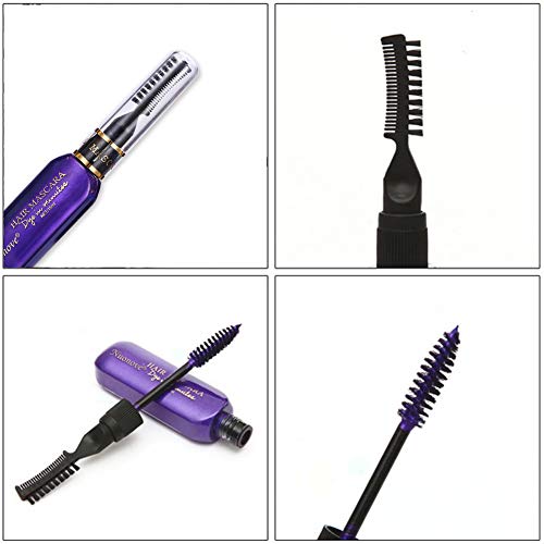 Tiza de Pelo, Cabello Tiza, Temporales de Cabello, Dye Touchup Mascara,6 Colores Temporal Tiza de Pelo No Tóxicas Lavables Color de Tiza Para Niños DIY Fiesta y Cosplay