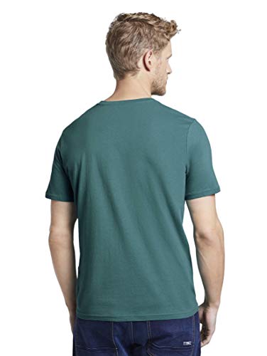 Tom Tailor Logo T-Shirt Camiseta, 21178, L para Hombre