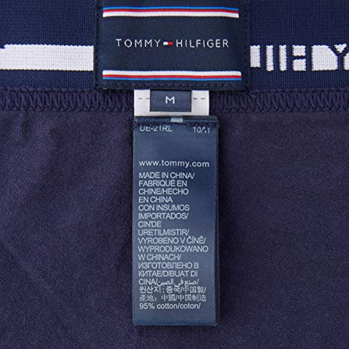 Tommy Hilfiger 3p Trunk Bóxer, Azul (Peacoat-Pt 409), X-Large (Pack de 3) para Hombre