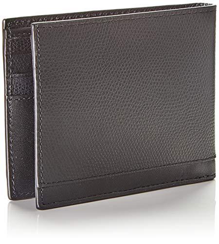 Tommy Hilfiger - Business Leather Mini Cc Wallet, Carteras Hombre, Negro (Black), 1x1x1 cm (W x H L)