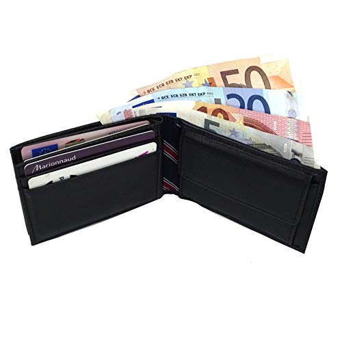 Tommy Hilfiger ETON MINI CC FLAP & COIN POCKET, Cartera Hombre^Mujer, Black, OS