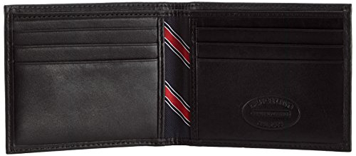 Tommy Hilfiger Eton Mini CC Wallet, Cartera para Hombre, Black 990, 11x9x2 cm (B x H x T)