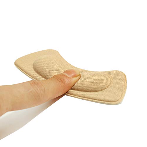 Tompig 6 Pares Almohadilla de Talón Pegatina, Tacón Engomadas, Autoadhesivas Cojines para Talón, Protector para Zapatos de Tacón Alto Dama