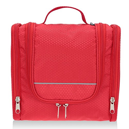 TOMSHOO Bolso Portátil Impermeable de Tocador Kit de Viaje para Mujeres Neceser Maquillaje o Hombres Afeitar Kit con Colgando Gancho