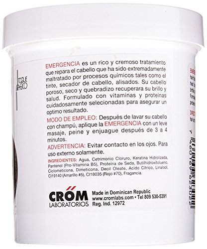 Toque Magico Emergencia 16OZ/453ML - tratamiento intensivo para el cabello, mascarilla keratina para cabello seco, teñido, con permanente, decolorado, rizado y dañado por el calor